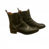 TODS LEATHER BLACK ANKLE BOOTS SIZE:36